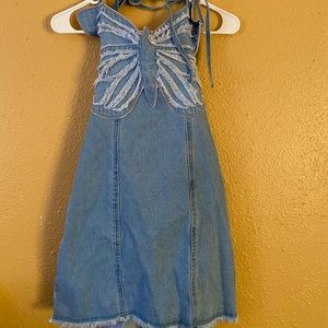 Butterfly Jean dress
